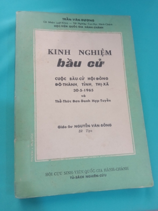 KINH NGHIỆM BẦU CỬ
