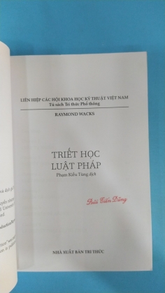 TRIẾT HỌC LUẬT PHÁP 