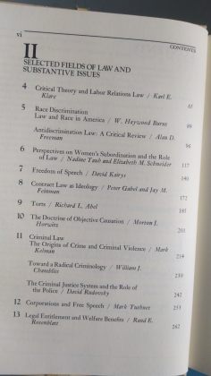 THE POLITICS OF LAW A PROGRESSIVE CRITIQUE 