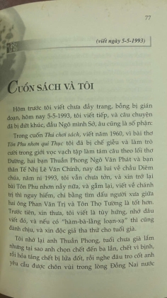 TẠP BÚT NĂM QUÍ DẬU 1993 DI CẢO - VƯƠNG HỒNG SỂN