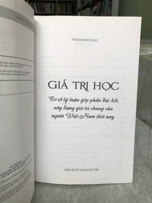 GIÁ TRỊ HỌC - PHẠM MINH HẠC