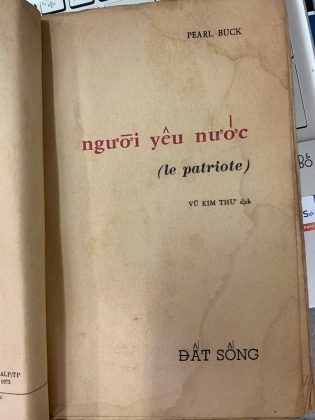 NGƯỜI YÊU NƯỚC - PEARL BUCK