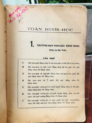TOÁN HÌNH HỌC LỚP 7 - ĐÀO VĂN DƯƠNG