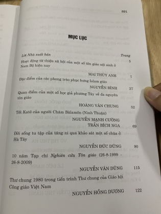 Nghiên cứu tôn giáo, tín ngưỡng chặng đường 20 năm (1991-2011)