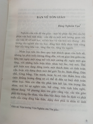 NHỮNG VẤN ĐỀ LÝ LUẬN VÀ THỰC TIỄN TÔN GIÁO Ở VIỆT NAM