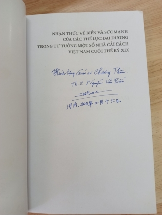 (Có chữ ký tác giả) NHẬN THỨC VỀ BIỂN VÀ SỨC MẠNH CỦA CÁC THẾ LỰC ĐẠI DƯƠNG TRONG TƯ TƯỞNG MỘT SỐ NHÀ CẢI CÁCH VIỆT NAM CUỐI THẾ