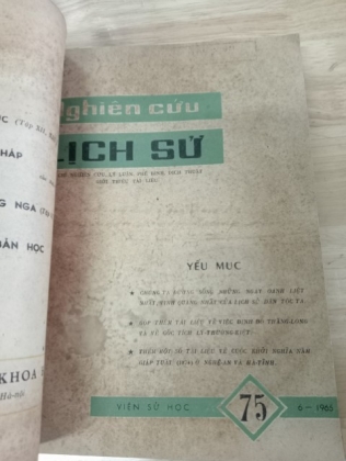 NGHIÊN CỨU LỊCH SỬ (TUYỂN TẬP 10 SỐ 1962,1964,1965, 1977,1982)
