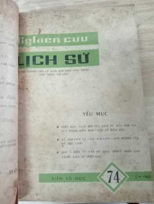 NGHIÊN CỨU LỊCH SỬ (TUYỂN TẬP 10 SỐ 1962,1964,1965, 1977,1982)