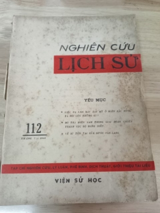 NGHIÊN CỨU LỊCH SỬ (SỐ 112-116 THÁNG 7/1968)