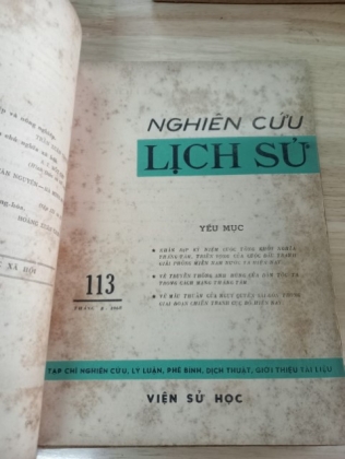NGHIÊN CỨU LỊCH SỬ (SỐ 112-116 THÁNG 7/1968)