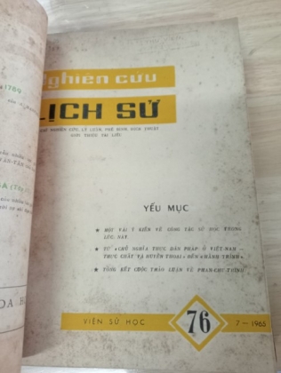 NGHIÊN CỨU LỊCH SỬ (TUYỂN TẬP 10 SỐ 1962,1964,1965, 1977,1982)