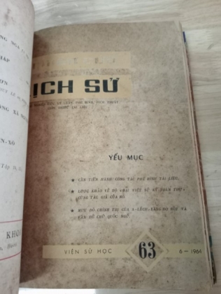 NGHIÊN CỨU LỊCH SỬ (TUYỂN TẬP 10 SỐ 1962,1964,1965, 1977,1982)