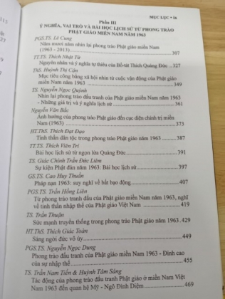NHÌN LẠI PHONG TRÀO PHẬT GIÁO MIỀN NAM NĂM 1963