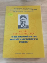  KỶ YẾU HỘI THẢO KHOA HỌC CỬ NHÂN HOÀNG VĂN KHẢI (1876-1943)