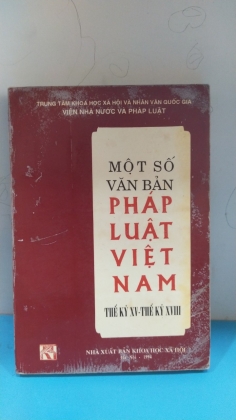 MỘT SỐ VĂN BẢN PHÁP LUẬT VIỆT NAM thế kỷ xv-xviii