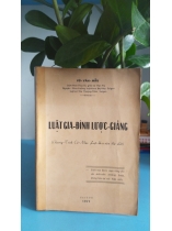 LUẬT GIA ĐÌNH LƯỢC GIẢNG  -VŨ VĂN MẪU