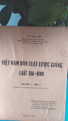 VIỆT NAM DÂN LUẬT LƯỢC GIẢNG - VŨ VĂN MẪU