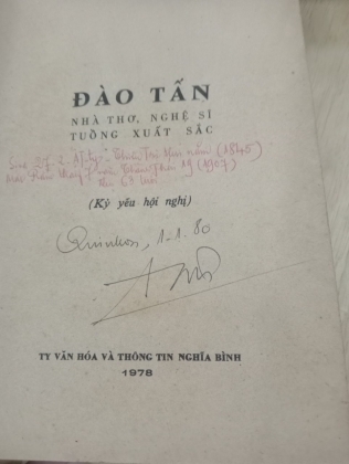 ĐÀO TẤN - NHÀ THƠ NGHỆ SĨ TUỒNG XUẤT SẮC