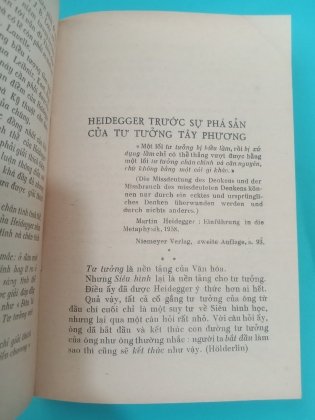  HEIDEGGER TRƯỚC SỰ PHÁ SẢN CỦA TƯ TƯỞNG TÂY PHƯƠNG - LÊ TÔN NGHIÊM