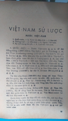 VIỆT NAM SỬ LƯỢC