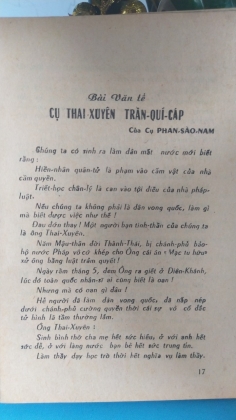 TRẦN QUÝ CÁP VÀ TƯ TRÀO CÁCH MẠNG DÂN QUYỀN - LAM GIANG