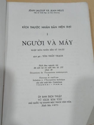 NGƯỜI VÀ MÁY - NHẬP MÔN NHÂN BẢN KỸ THUẬT