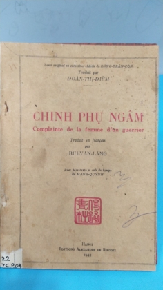 CHINH PHỤ NGÂM - Bùi Văn lăng 