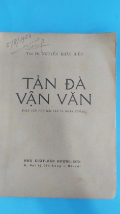 TẢN ĐÀ VẬN VĂN - nguyễn khắc hiếu