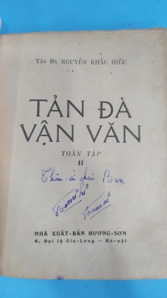 TẢN ĐÀ VẬN VĂN - nguyễn khắc hiếu