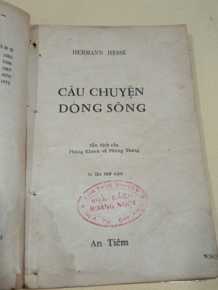 CÂU CHUYỆN DÒNG SÔNG -HERMANN HEESE (PHÙNG KHÁNH VÀ PHÙNG THĂNG DỊCH)