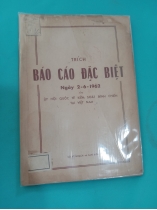 TRÍCH BÁO CÁO ĐẶC BIỆT