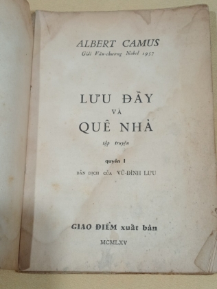 LƯU ĐẦY VÀ QUÊ NHÀ TẬP 1-CAMUS