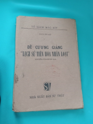 ĐỀ CƯƠNG GIẢNG "LỊCH SỬ TIÊN HÓA NHÂN LOẠI"