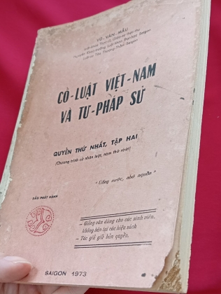  CỔ LUẬT VIỆT NAM TƯ PHÁP SỬ