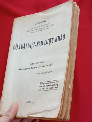 CỔ LUẬT VIỆT NAM LƯỢC KHẢO - VŨ VĂN MẪU