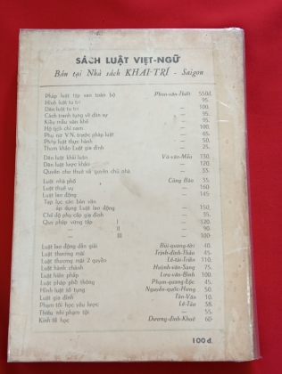 DÂN LUẬT TU TRI - PHAN VĂN THIẾT