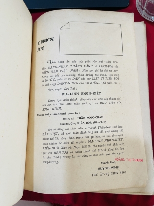 ĐỊA LINH NHƠN KIỆT - KIẾN HOÀ XƯA VÀ NAY (BẾN TRE) - HUỲNH MINH
