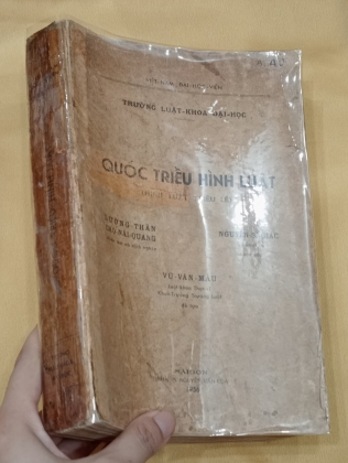 QUỐC TRIỀU HÌNH LUẬT - LUẬT KHOA SÀI GÒN