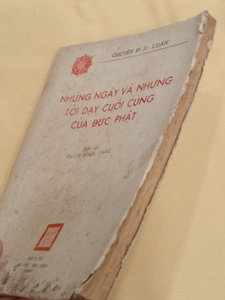 NHỮNG NGÀY VÀ NHỮNG LỜI DẠY CUỐI CÙNG CỦA ĐỨC PHẬT - THÍCH MINH CHÂU