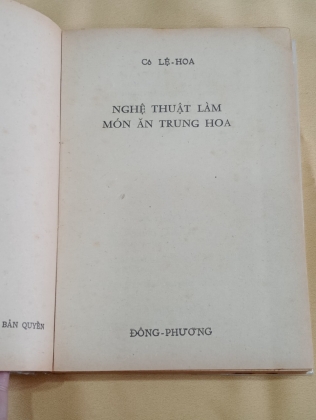 NGHỆ THUẬT LÀM MÓN ĂN TRUNG HOA