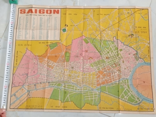 BẢN ĐỒ ĐÔ THÀNH SÀI GÒN 11 QUẬN
