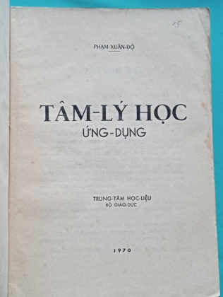 TÂM LÝ HỌC ỨNG DỤNG - PHẠM XUÂN ĐỘ