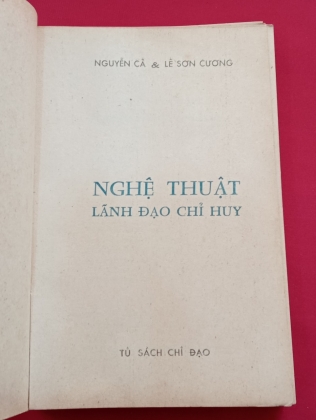 NGHỆ THUẬT LÃNH ĐẠO CHỈ HUY