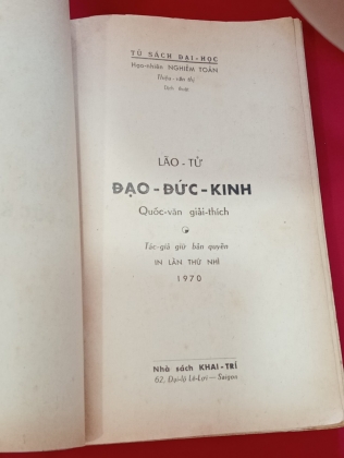 LÃO TỬ ĐẠO ĐỨC KINH - NGHIÊM TOẢN