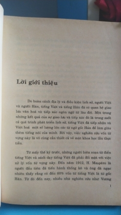 TỪ VỰNG GỐC HÁN TRONG TIẾNG VIỆT  