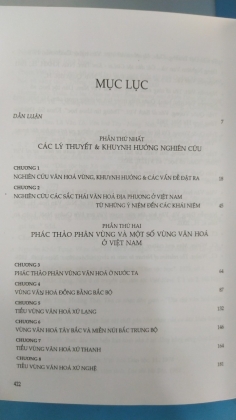 VĂN HOÁ VÙNG VÀ PHÂN VÙNG VĂN HOÁ Ở VIỆT NAM