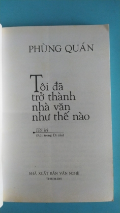 TÔI ĐÃ TRỞ THÀNH NHÀ VĂN NHƯ THẾ NÀO 