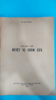 DANH TỪ HUYỆT VỊ CHÂM CỨU