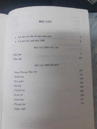 MỤC LỤC PHÂN TÍCH TẠP CHÍ NAM PHONG