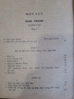 TUYỂN TẬP HOÀI THANH (tập 1+2)